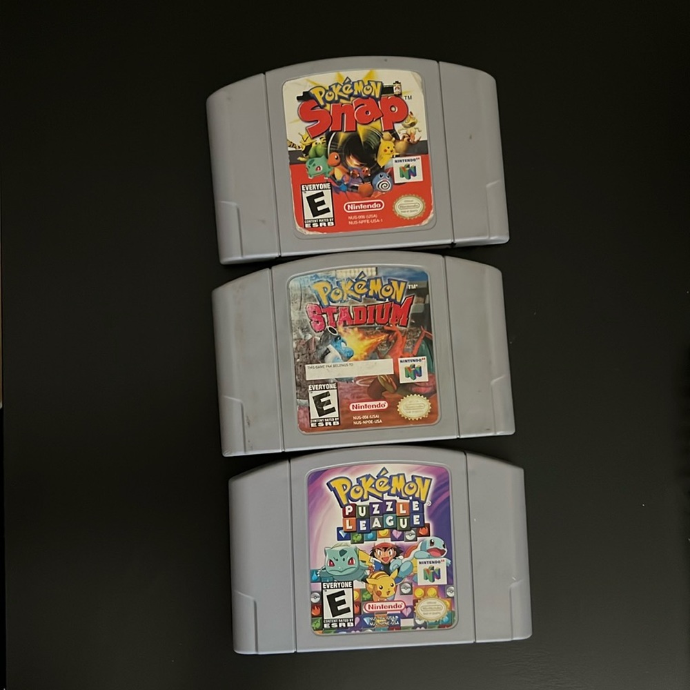 Pokemon - N64 Games | Pokemon Puzzle League, Pokemon Stadium, Pokemon Snap